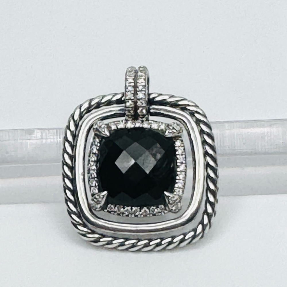 David Yurman Chatelaine Pavé Bezel Pendant With Black Onyx And Diamonds